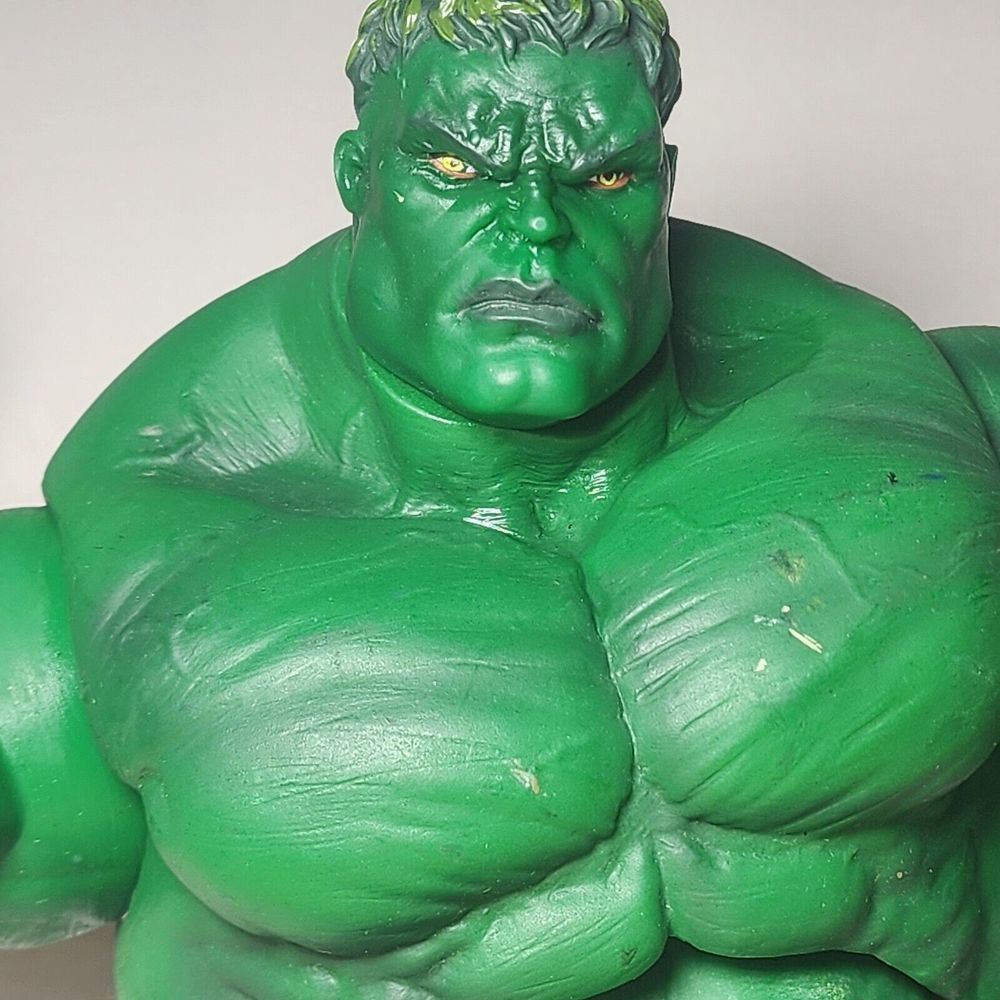 Rare Serious INCREDIBLE HULK 13"VINTAGE ACTION FIGURE‎ Moveable Parts 2003